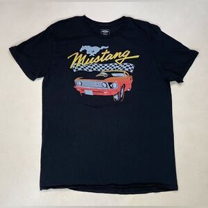 Ford Mustang Graphic T-shirt Men Large Black Short Sleeve